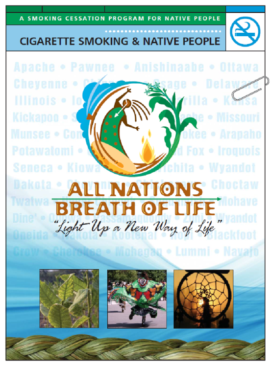 Cover for the All Nations Breath of Life smoking cessation program for Native People